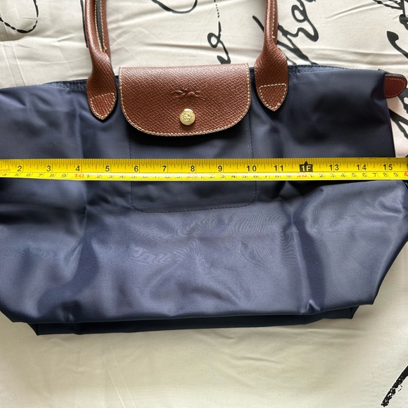 Longchamp Classic Navy Folding Waterproof Tote Women's - Picture 5 of 6